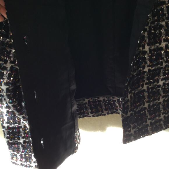 Loft Multi-Color Lurex Tweed Cropped Jacket - Picture 13 of 14